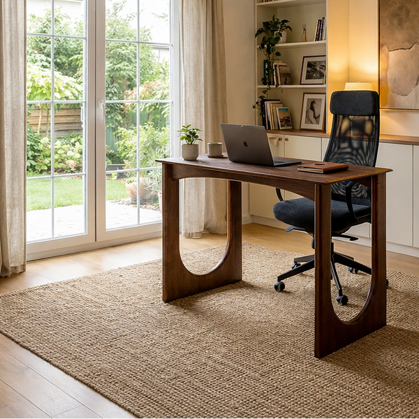 Mid-Century Modern Bureau | Massief dennen thuiskantoor bureau