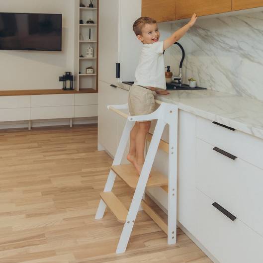 Folding Kitchen Tower - Duck Woodworks