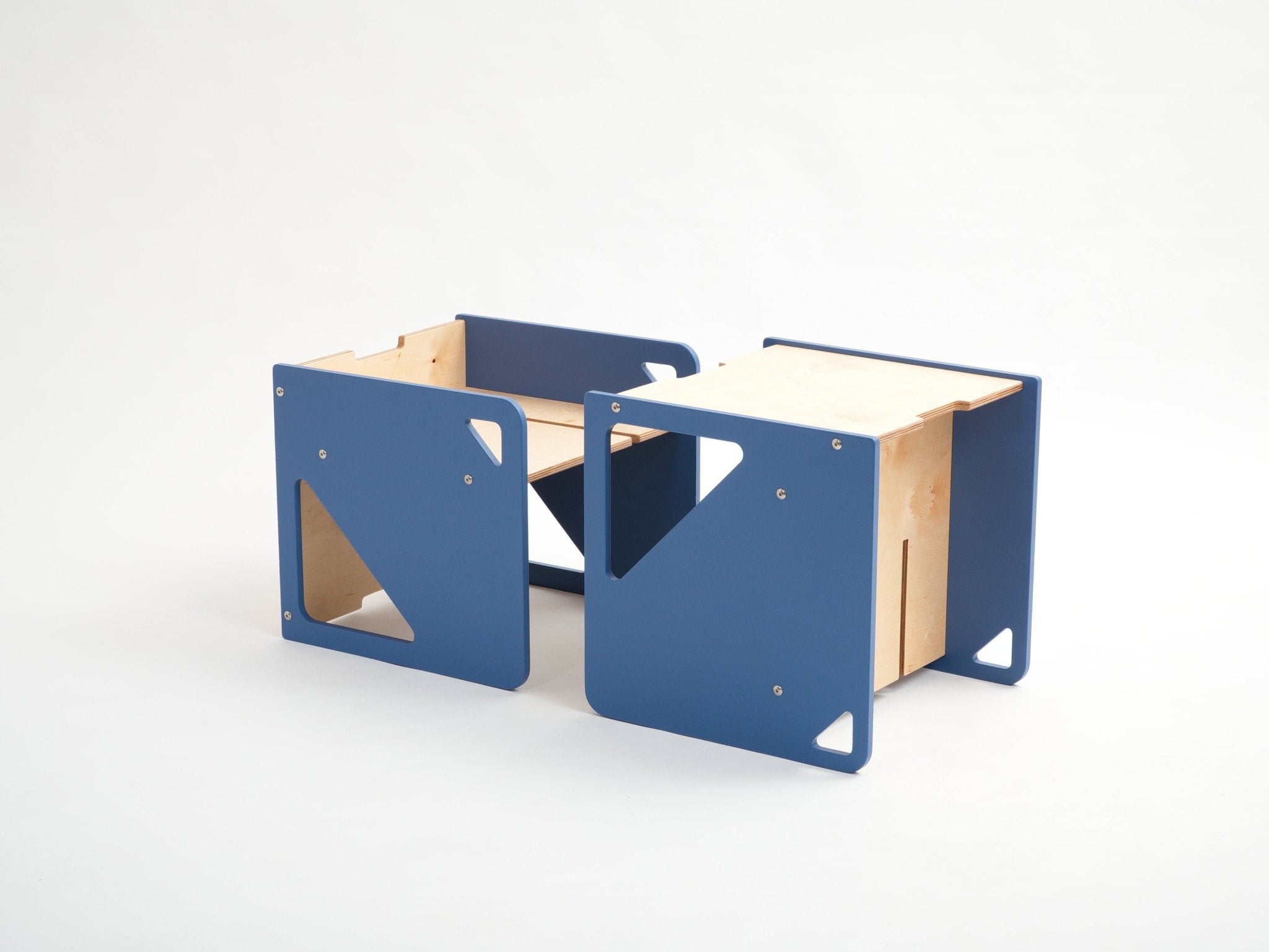 2 - in - 1 Table and Cube Chair - Duck Woodworks