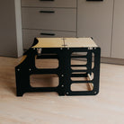 Foldable Kitchen Tower With a Slide - Duck Woodworks