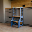 Foldable kitchen tower high chair - Duck Woodworks