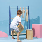 Clothing Rack with drawers (rectangular holes) - Duck Woodworks