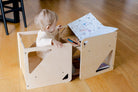 2 - in - 1 Table and Cube Chair - Duck Woodworks